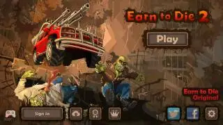 Earn to Die 2 - 9th Car (Fire Truck) Fully Upgraded Though The Whole Track