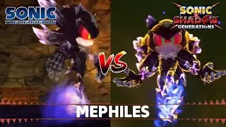 Mephiles Boss Fight Comparison - Sonic The Hedgehog (2006) VS Sonic X Shadow Generations