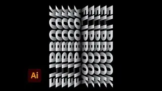 Flip Text Effect in Adobe Illustrator