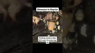 Dinosaur in Skyrim 