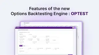 Features of the new Options Backtesting Engine : OPTEST | Abhijit Phatak | Raghunath Reddy Definedge