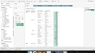 Tableau Tutorial - Index Function