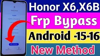 Honor X6-x6b Frp bypass Android 15-16 // Honor x6 frp bypass Android 15-16