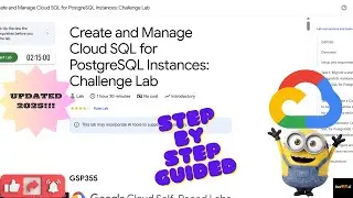Create and Manage Cloud SQL for PostgreSQL Instances: Challenge Lab || GSP355|| 