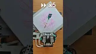 LEGO drawing machine in action - amazing octagon structure 🖍