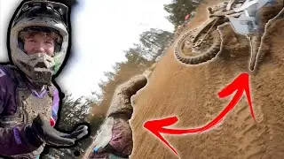 I WRECKED AFTER GETTING THE HOLESHOT IN 1ST PLACE