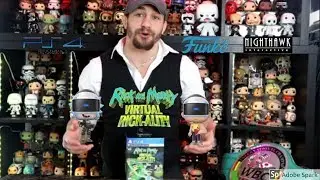 Rick & Morty Virtual Rick-ality Collector's Edition PlayStation 4 with Weaponized Rick Funko Pop