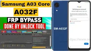 Samsung A032F A03 Core Frp Unlock done by Unlocktool 👍