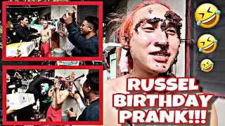 RUSSEL BIRTHDAY PRANK!!!
