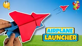 How to Make a Paper Plane Easy  | Paper Airplane Launcher 🤩😱