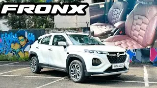 FRONX SIGMA UPGRADED WITH ONKYO LICENSED CARPLAY PLAYER AND BURGUNDY COLOR SEATCOVERS 📞9820569891
