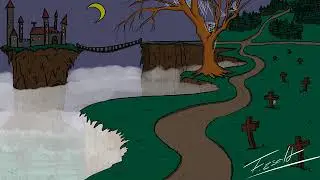Spooky Castle  (Clip studio paint)