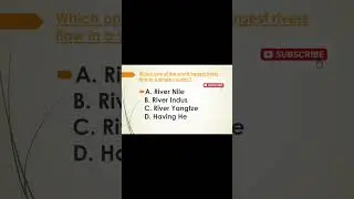 River Mcqs | Largest river of China #viral #sst #ytshorts