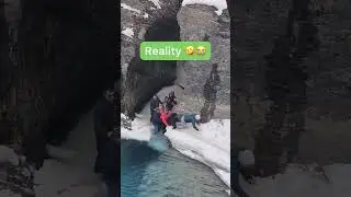 Social Media vs Reality #travel #reality #explore #nature #adventure #traveling #funny 1