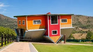 We Visited the Upside Down House! Family Adventure Full Tour | TMMA Family