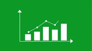 📈 Stock Market Graph Green Screen | Rising Chart Effect 