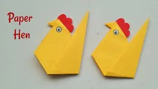 How To Make Easy Paper HEN | Paper Toy | Craft For Kids | DIY Paper Craft | Diary Of Art