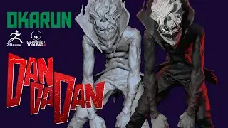 Zbrush Timelapse I Okarun ( Dandadan ) Rough sculpt 5 hours