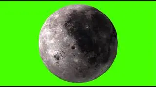 Green screen moon