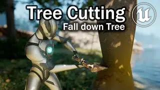 Unreal Engine 5 Tutorial - Tree Cutting Part 2: Fall Tree with Physics