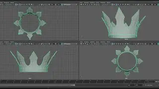 Maya modeling Tutorial:How to create a King Crown in less than 5 minutes