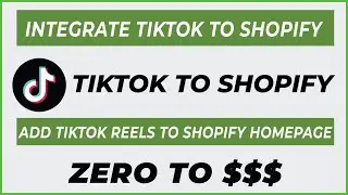 Add TikTok To Shopify | Integrate TikTok To Shopify | How To Add TikTok To Shopify | Ecomm Hacks