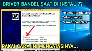 SOLUSI SAAT INSTAL DRIVER MUNCUL TANDA SERU || DISABLE DRIVER SIGNATURE || CARA INSTAL DRIVER BANDEL