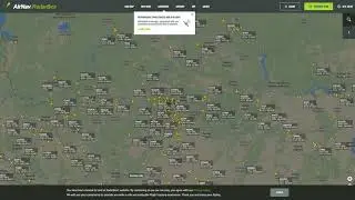 Moscow Flight Zone Aircraft Traffic from Radarbox24