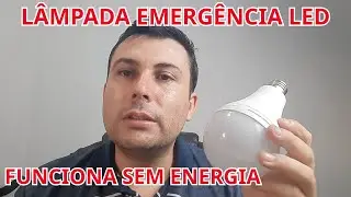 Lâmpada Emergência Led - Funciona sem Energia Elétrica