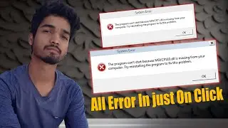 How to fix dll missing  problem | MSVCP110.dll is missing from your computer 