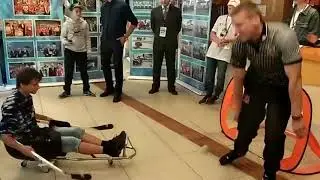 Мастер класс по следж хоккею от актеров Молодёжки