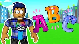 ROBLOX - GETTING SMARTER -LEARNING THE ALPHABET IN THE GAME ROBLOX