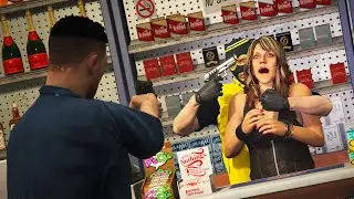 GTA 5 - VIDA POLICIAL |  IMPEDI um ASSALTO na LOJA DE CONVENIÊNCIA SOZINHO!!! - EP#04