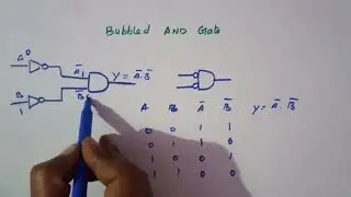 #bubbled AND gate #logic circuit for bubbled AND gate # how to draw truth table #boolean algebra