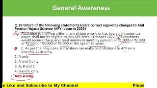 General Awareness || SSC CGL 2022 Tier-2  || SSC CGL, CHSL and MTS 2023 || Previous Year Questions |