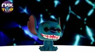 Фигурка Funko POP (Фанко ПОП) Lilo & Stitch Сидящий Стич (Флокированный эксклюзив) 56325