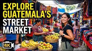 Explore GUATEMALA'S Street Market on Foot In 4k!