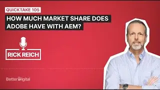 How much market share does Adobe have with AEM?