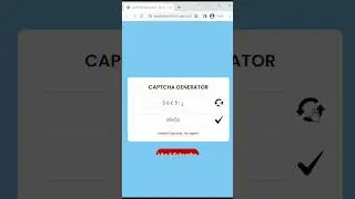 Captcha Generator & Validator using HTML CSS JAVASCRIPT 