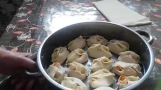 Очень вкусные, легкие , диетические манты с тыквой