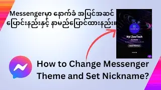 How to Change Messenger Background Theme and Set up Nickname?
