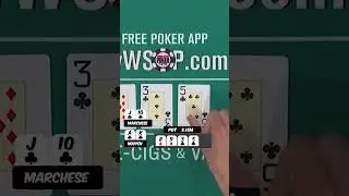He BADLY wanted to miss his FLUSH! 