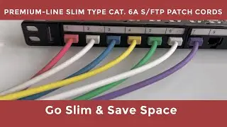 Premium-Line Slim Line Patch Cord Cat. 6A S/FTP