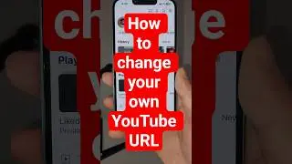 How to change your own YouTube URL
