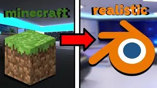 transforming Minecraft into a realistic scene