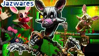 FNaF Jazzwares Phantom Mangle Custom action Figure Review + Painting |FNaF custom Action Figures