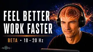 Feel Better, Work Faster | Energizing Focus Music with Beta Isochronic Tones