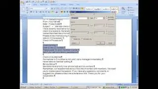 MS Word - Sorting
