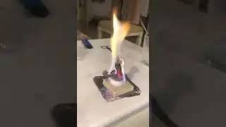 Огненный вулкан эксперимент