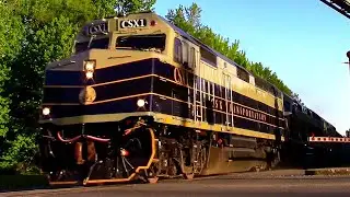 The CSX OCS Train Roars Through The VA Contryside